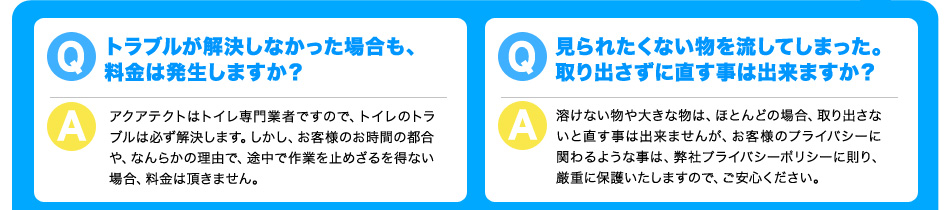 トラブルが解決しなかった場合も料金は発生しますか？